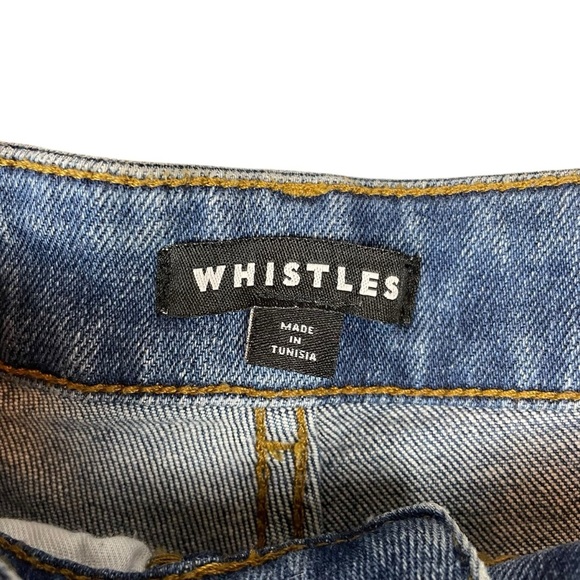 WHISTLES High Rise Straight Leg Jeans Blue Size 26 / MX 28 - Picture 4 of 9